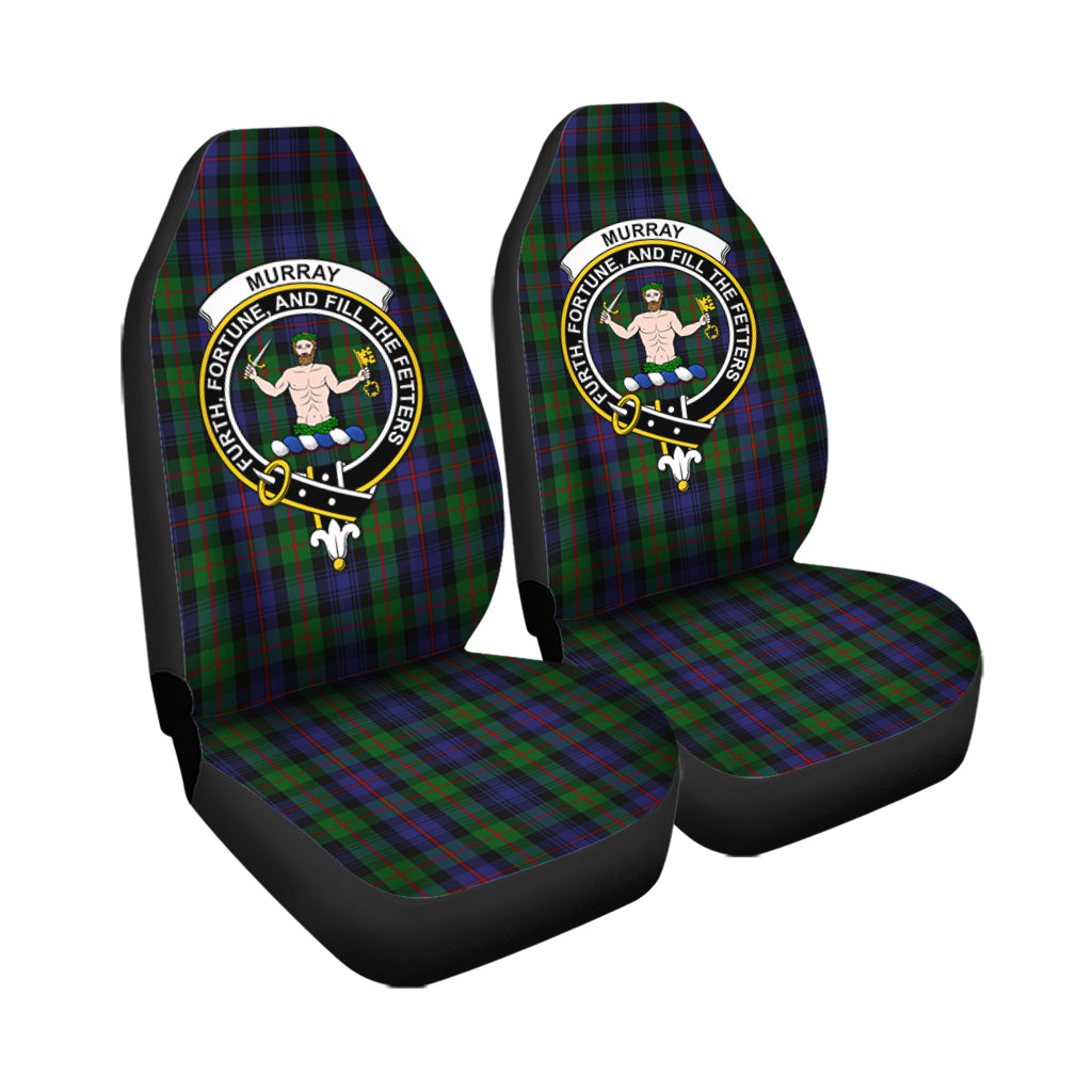 Murray of Atholl Tartan Car Seat Cover with Family Crest - Tartanvibesclothing