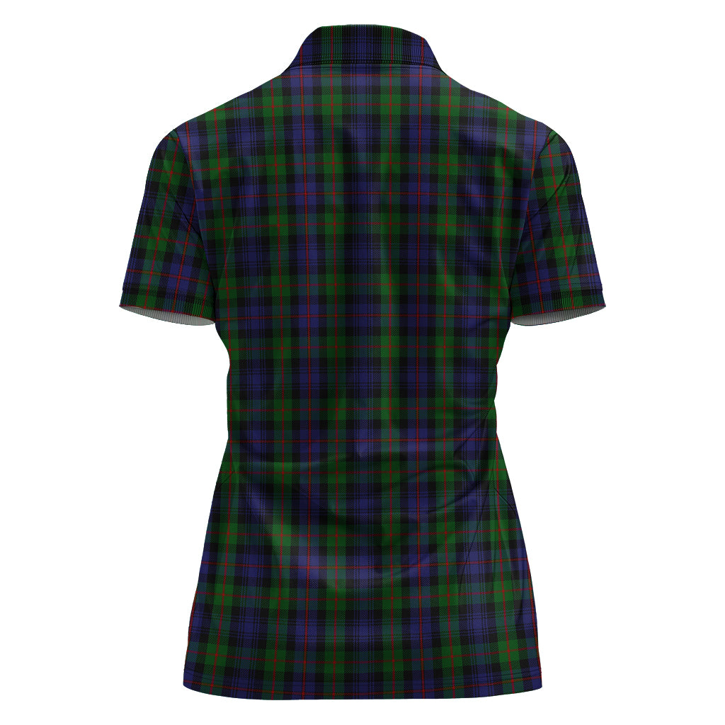Murray Tartan Polo Shirt with Family Crest For Women - Tartan Vibes Clothing
