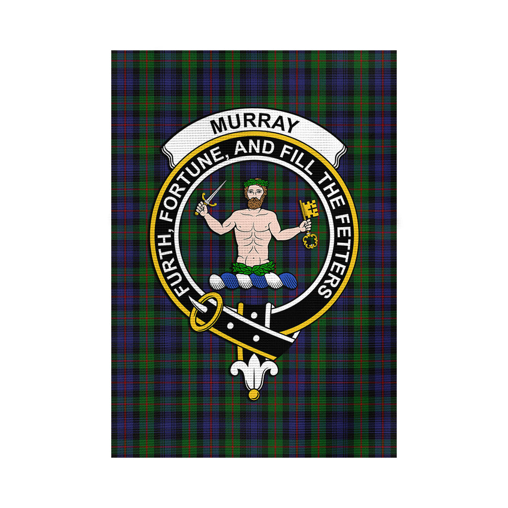 Murray Tartan Flag with Family Crest - Tartan Vibes Clothing