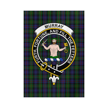 Murray Tartan Garden Flag with Family Crest