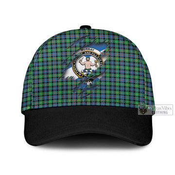 Murray of Atholl Ancient Tartan Classic Cap with Family Crest In Me Style