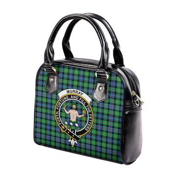 Murray of Atholl Ancient Tartan Shoulder Handbags with Family Crest