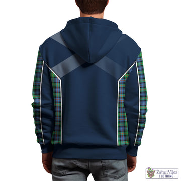 Murray of Atholl Ancient Tartan Hoodie with Family Crest and Scottish Thistle Vibes Sport Style