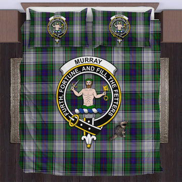Murray of Atholl Dress Tartan Bedding Set with Family Crest