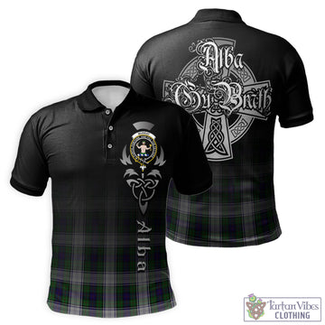 Murray of Atholl Dress Tartan Polo Shirt Featuring Alba Gu Brath Family Crest Celtic Inspired