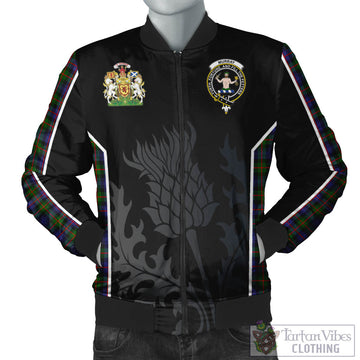 Murray of Atholl Modern Tartan Bomber Jacket with Family Crest and Scottish Thistle Vibes Sport Style
