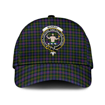 Murray of Atholl Modern Tartan Classic Cap with Family Crest