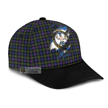 Murray of Atholl Modern Tartan Classic Cap with Family Crest In Me Style