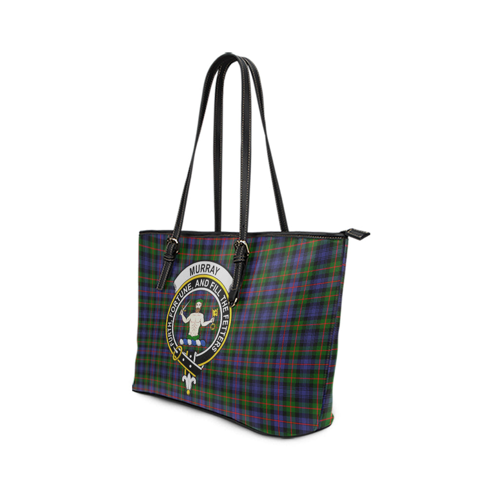 murray-of-atholl-modern-tartan-leather-tote-bag-with-family-crest