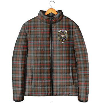 Murray of Atholl Weathered Tartan Padded Jacket with Family Crest