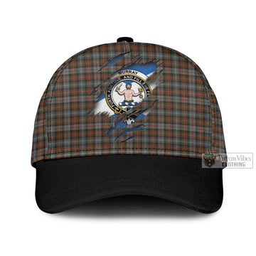 Murray of Atholl Weathered Tartan Classic Cap with Family Crest In Me Style