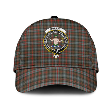 Murray of Atholl Weathered Tartan Classic Cap with Family Crest