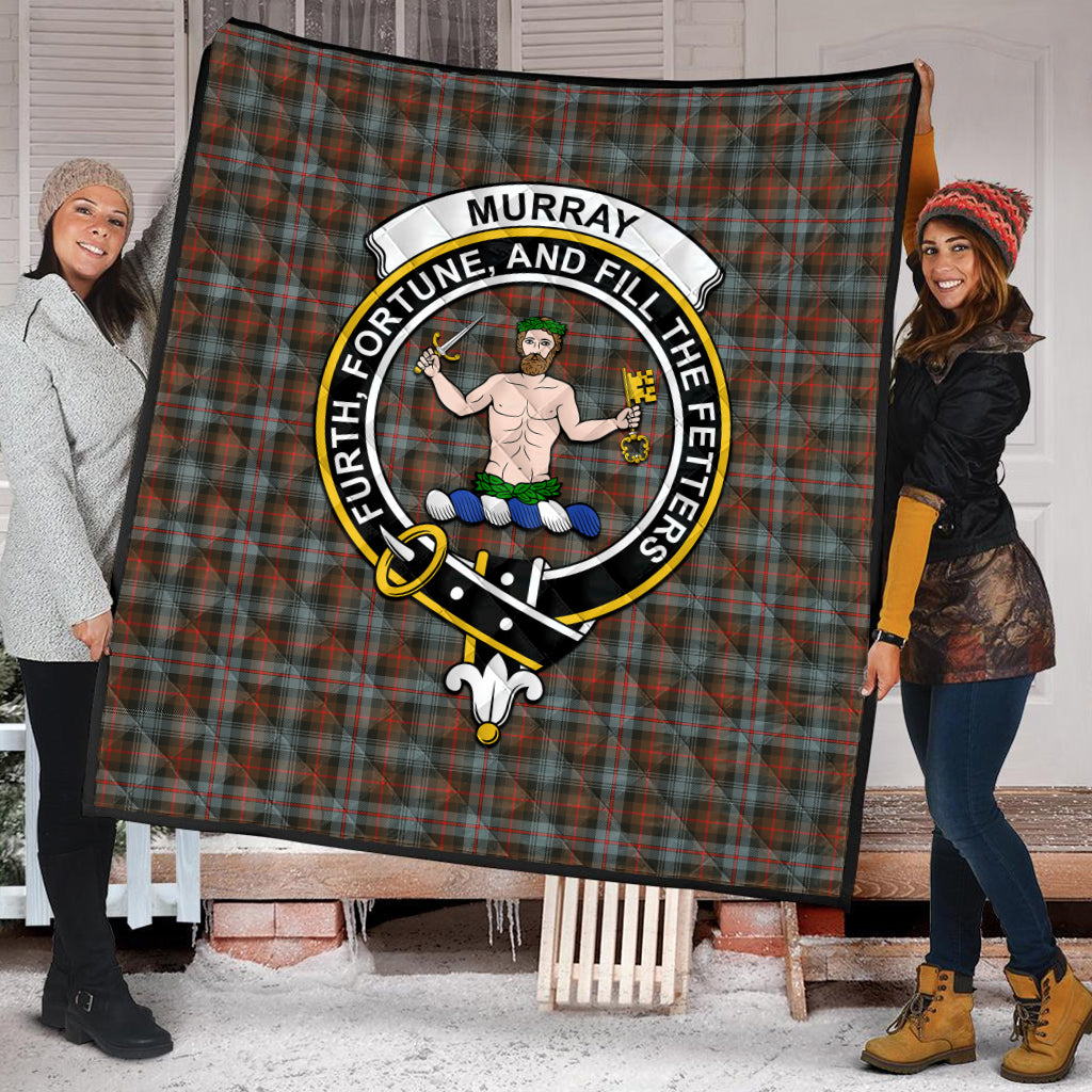 murray-of-atholl-weathered-tartan-quilt-with-family-crest