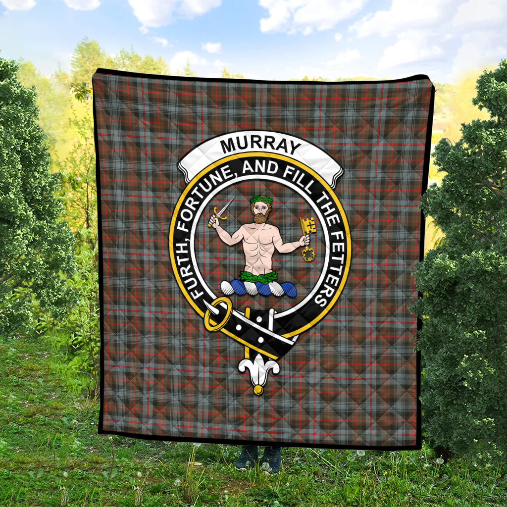 murray-of-atholl-weathered-tartan-quilt-with-family-crest