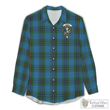 Murray of Elibank Tartan Womens Casual Shirt with Family Crest