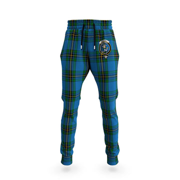 Murray of Elibank Tartan Joggers Pants with Family Crest