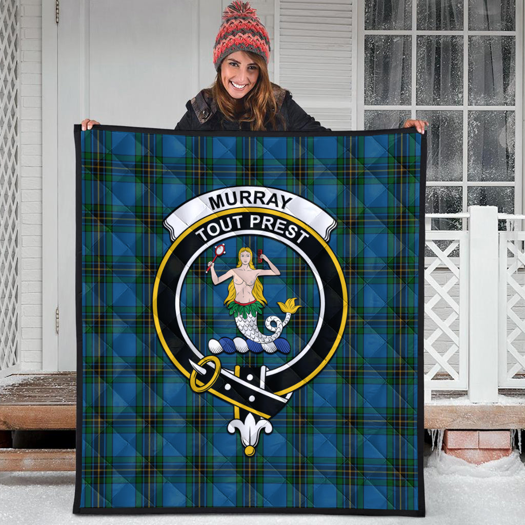 murray-of-elibank-tartan-quilt-with-family-crest