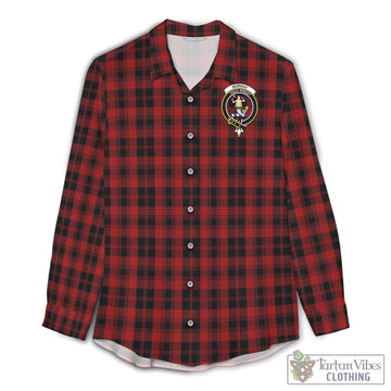 Murray of Ochtertyre Tartan Womens Casual Shirt with Family Crest