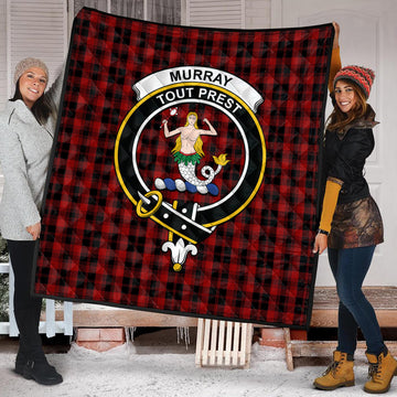 Murray of Ochtertyre Tartan Quilt with Family Crest