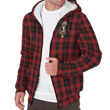 Murray of Ochtertyre Tartan Sherpa Hoodie with Family Crest
