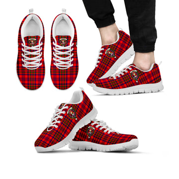 Murray of Tulloch Modern Tartan Sneakers with Family Crest