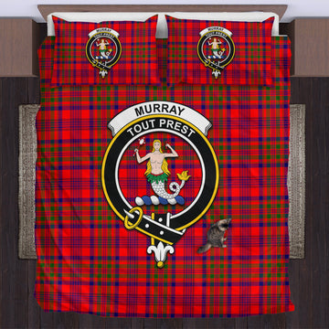 Murray of Tulloch Modern Tartan Bedding Set with Family Crest