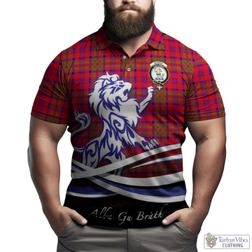 Murray of Tulloch Modern Tartan Polo Shirt with Alba Gu Brath Regal Lion Emblem