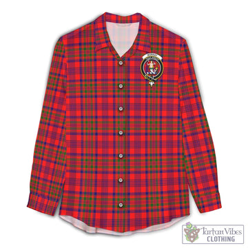 Murray of Tulloch Modern Tartan Womens Casual Shirt with Family Crest