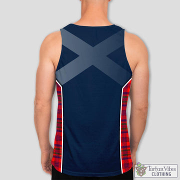 Murray of Tulloch Modern Tartan Men's Tanks Top with Family Crest and Scottish Thistle Vibes Sport Style
