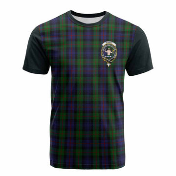 Murray Tartan Accent Cotton T-shirt with Family Crest