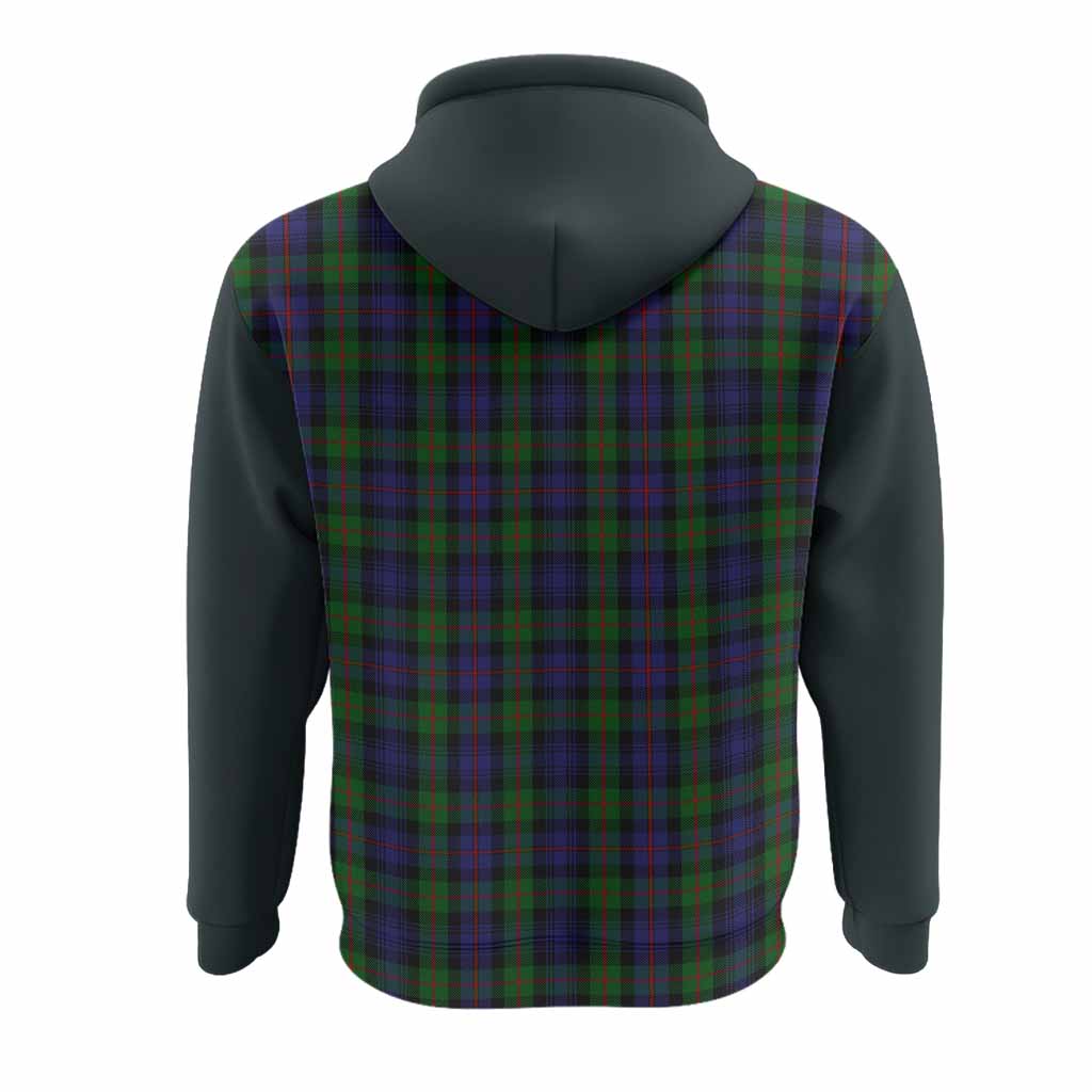 Murray Tartan Accent Hoodie with Family Crest