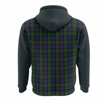 Murray Tartan Accent Hoodie with Family Crest