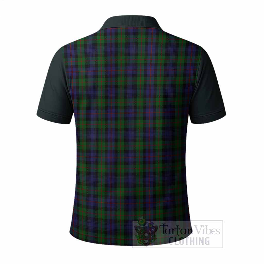Murray Tartan Accent Polo Shirt with Family Crest