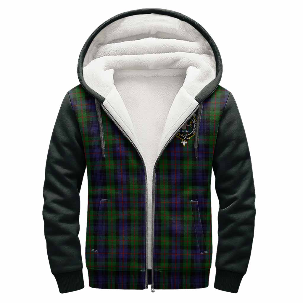 Murray Tartan Accent Sherpa Hoodie with Family Crest