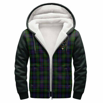 Murray Tartan Accent Sherpa Hoodie with Family Crest