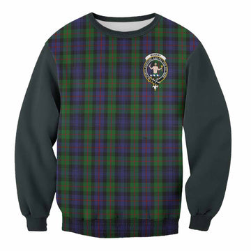 Murray Tartan Accent Sweatshirt with Family Crest