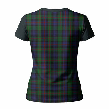 Murray Tartan Accent Women T shirt with Family Crest