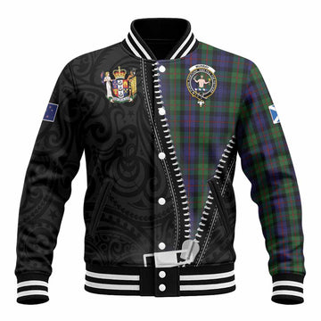 Murray Tartan Baseball Jacket New Zealand Pattern Unique Zipper Stylized