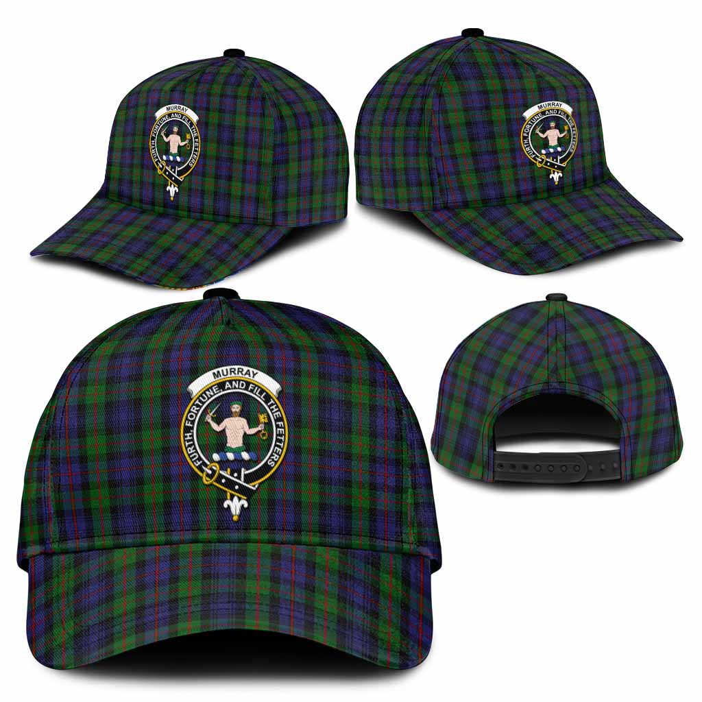 Murray Tartan Classic Cap with Family Crest