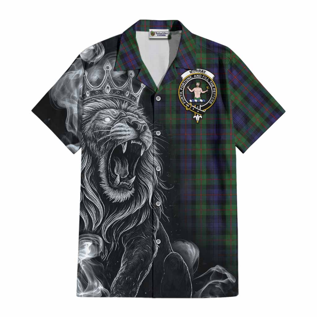 Murray Tartan Cotton Hawaiian Shirt Roaring Lion Heritage