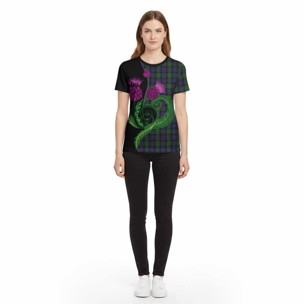 Murray Tartan Cotton T-shirt Traditional Scottish Thistle