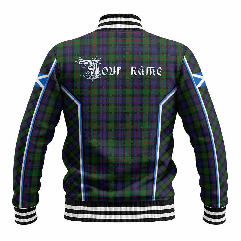 Murray Tartan Crest Baseball Jacket Scotland Coat of Arm Flag Style - Tartan Vibes Clothing