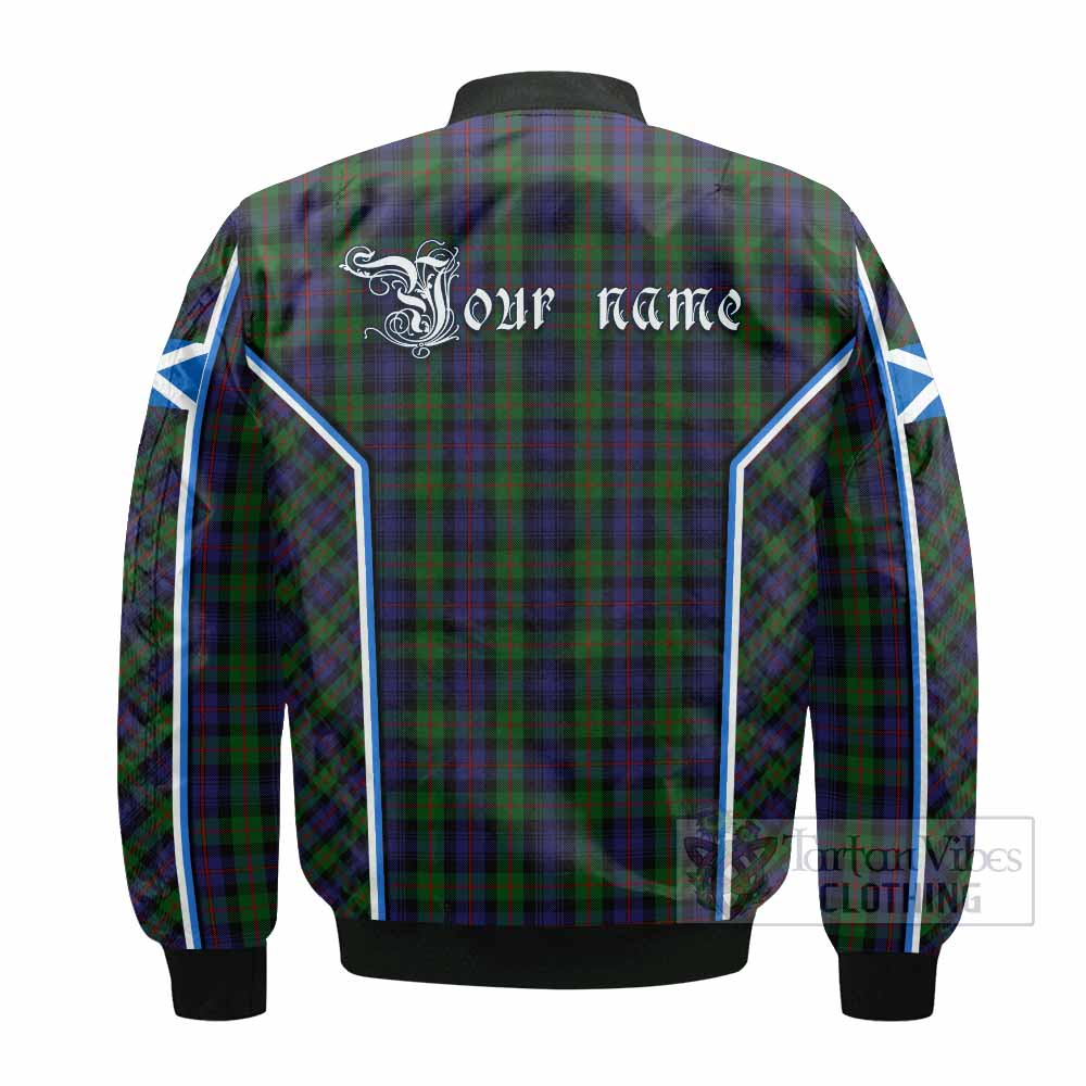 Murray Tartan Crest Bomber Jacket Scotland Coat of Arm Flag Style - Tartan Vibes Clothing