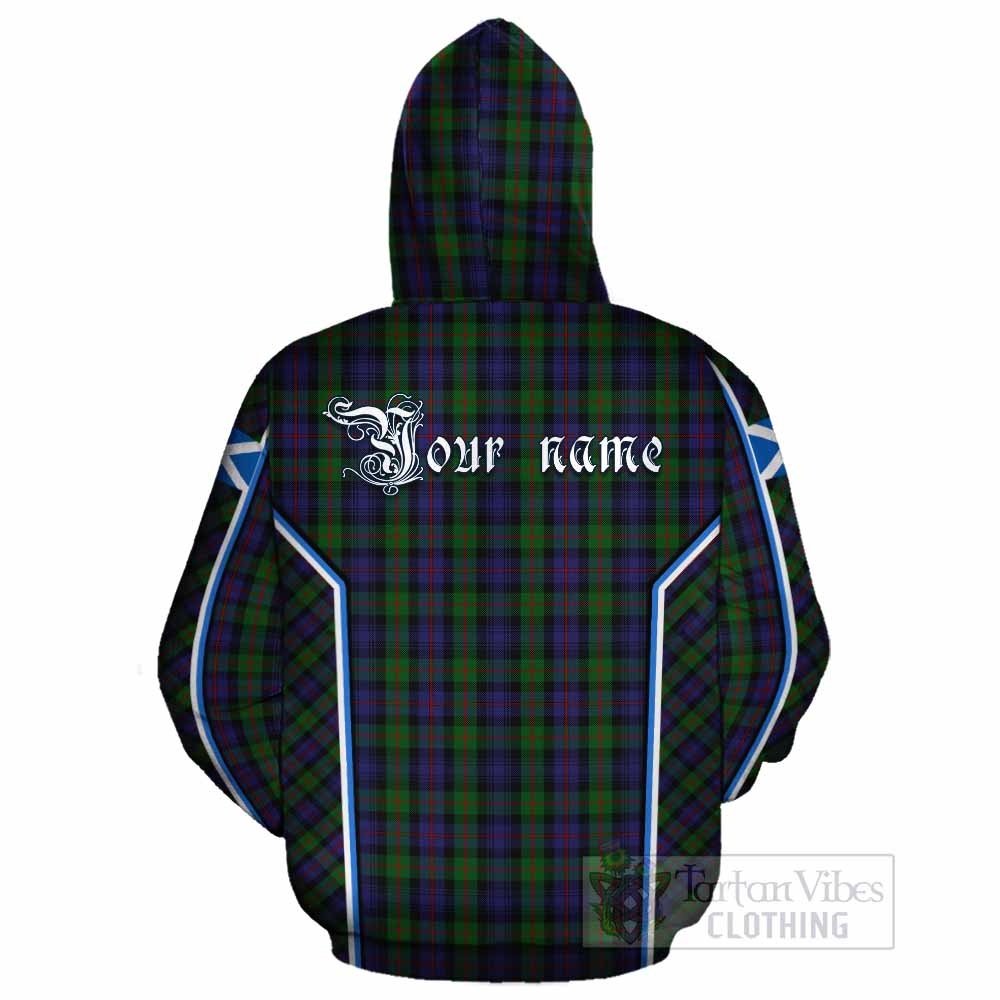 Murray Tartan Crest Cotton Hoodie Scotland Coat of Arm Flag Style - Tartan Vibes Clothing
