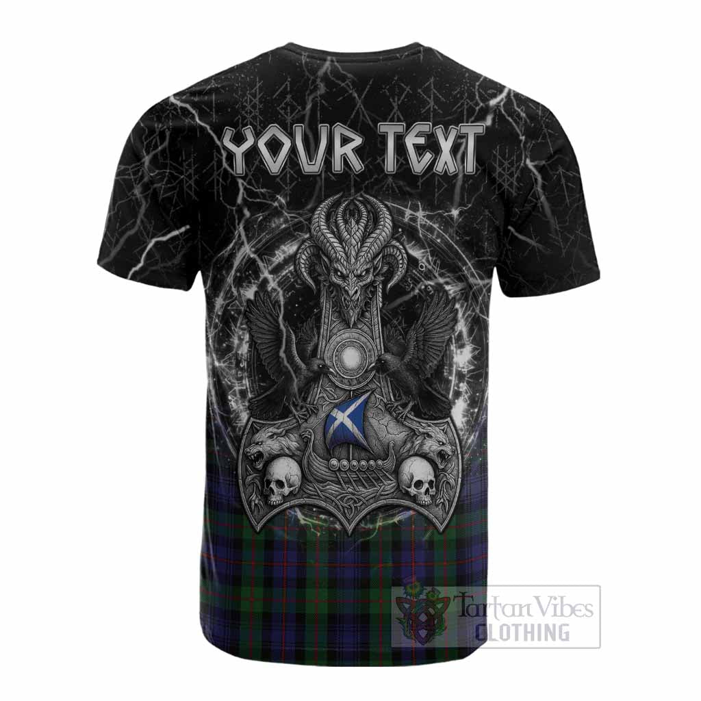 Murray Tartan Crest Cotton T-shirt Celtic Odin's Raven Legacy