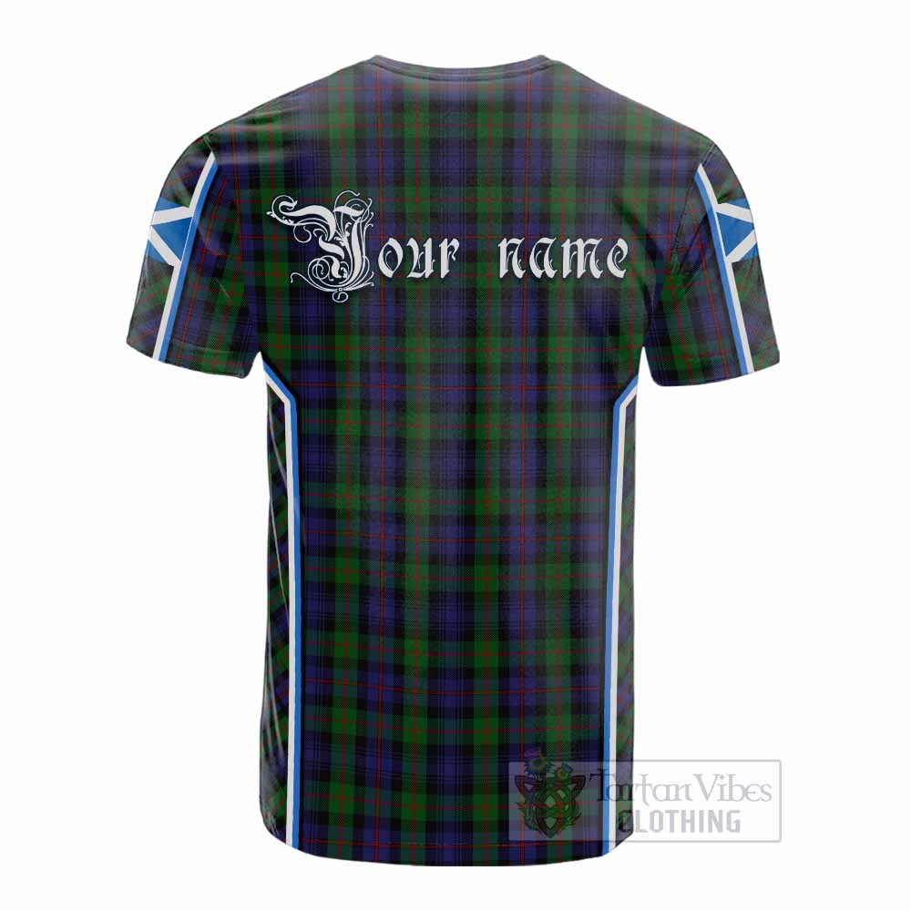 Murray Tartan Crest Cotton T-shirt Scotland Coat of Arm Flag Style - Tartan Vibes Clothing