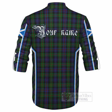Murray Tartan Crest Ghillie Kilt Shirt Scotland Coat of Arm Flag Style