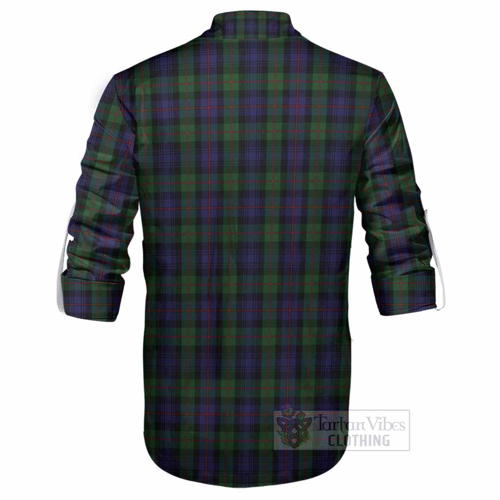 Murray Tartan Crest Ghillie Shirt Ferocious Lion Style