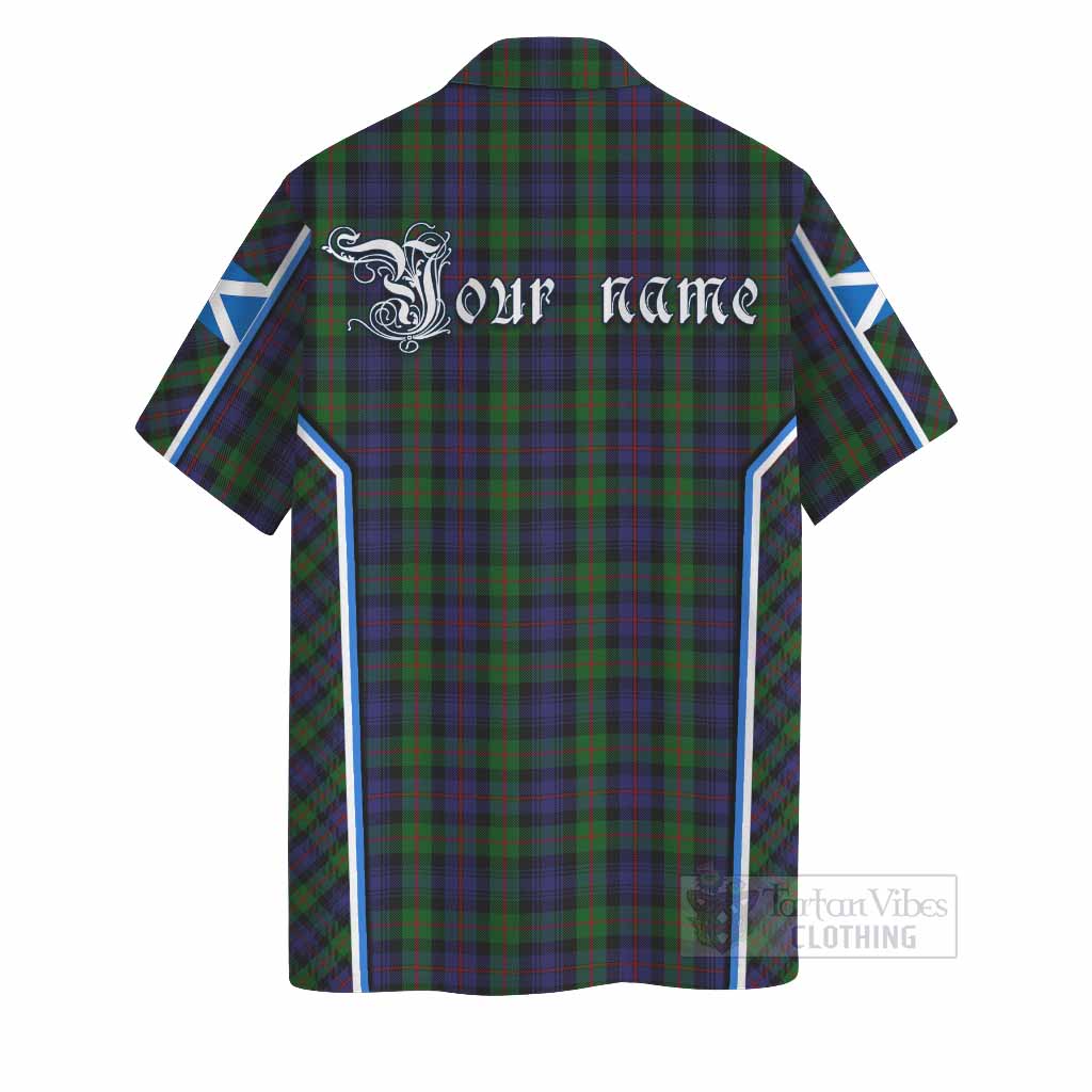 Murray Tartan Crest Hawaiian Shirt Scotland Coat of Arm Flag Style - Tartan Vibes Clothing