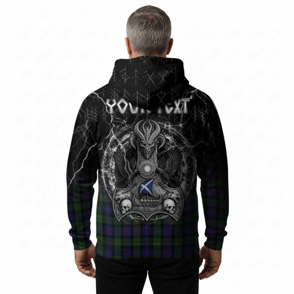 Murray Tartan Crest Hoodie Celtic Odin's Raven Legacy